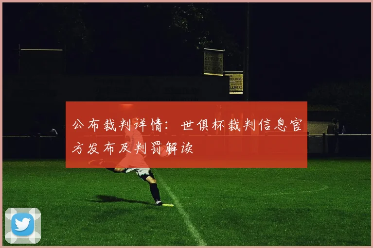 公布裁判详情：世俱杯裁判信息官方发布及判罚解读